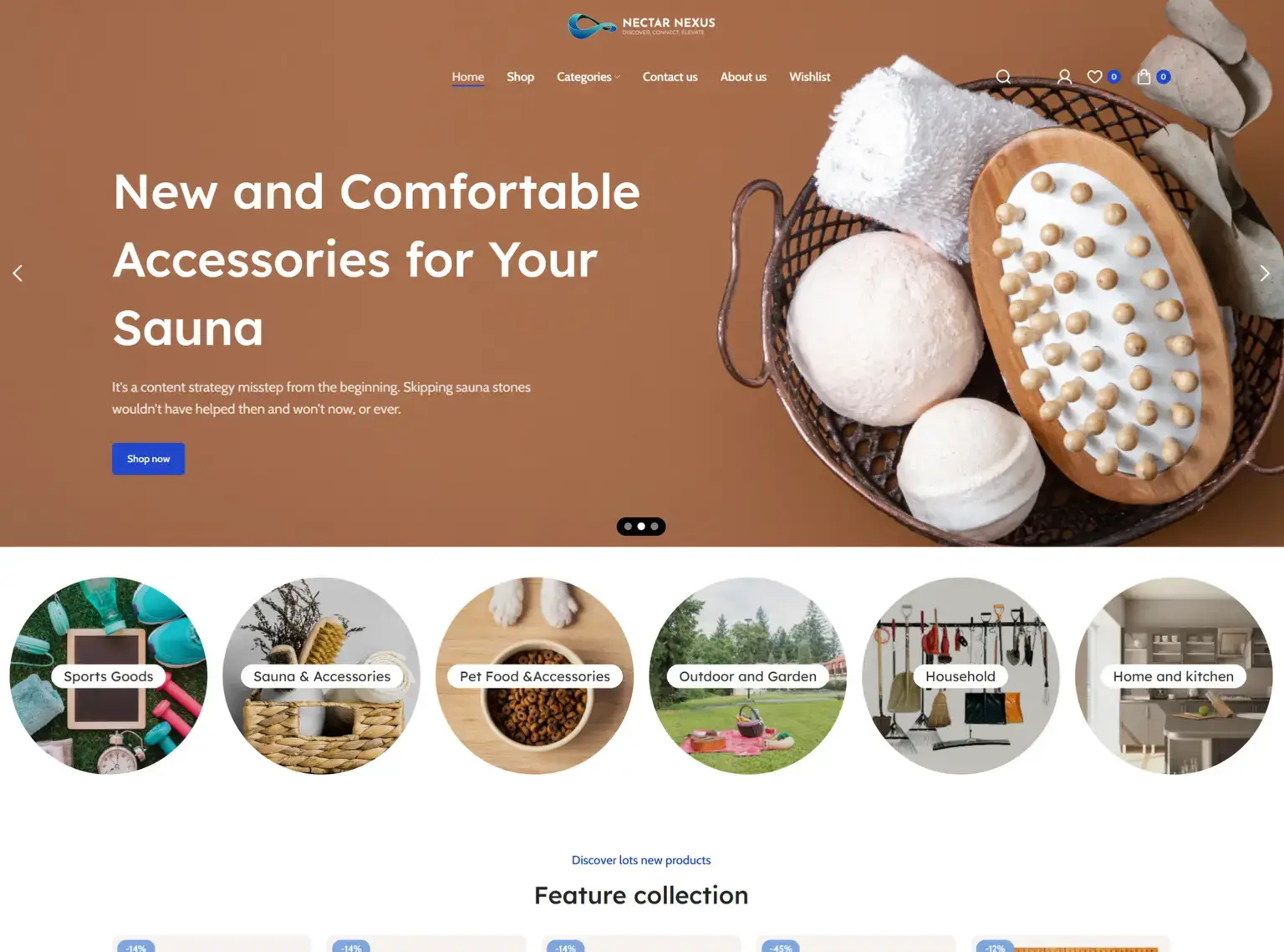 Nectar Nexus ecommerce store website